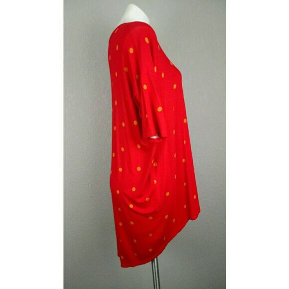 Lularoe Irma Polka Dot High low Shirt NWT Small - Picture 3 of 10
